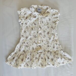KIPP 100% Cotton Toddler Dress Size 2 │ Cottagecore Rustic Neutral Floral